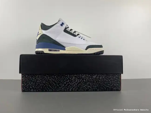 Official Maikesneakers Blue OG HV8571-100 A Ma Jordan 3 Air Maniere x SP Diffused 0612